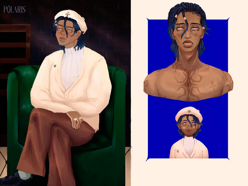 Alusi, a character for a prospective game development group